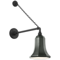 Academy 17.5" Anchored Mack Barn Light | Matte Black | 7.5 | 7.5" Green Savannah Shade