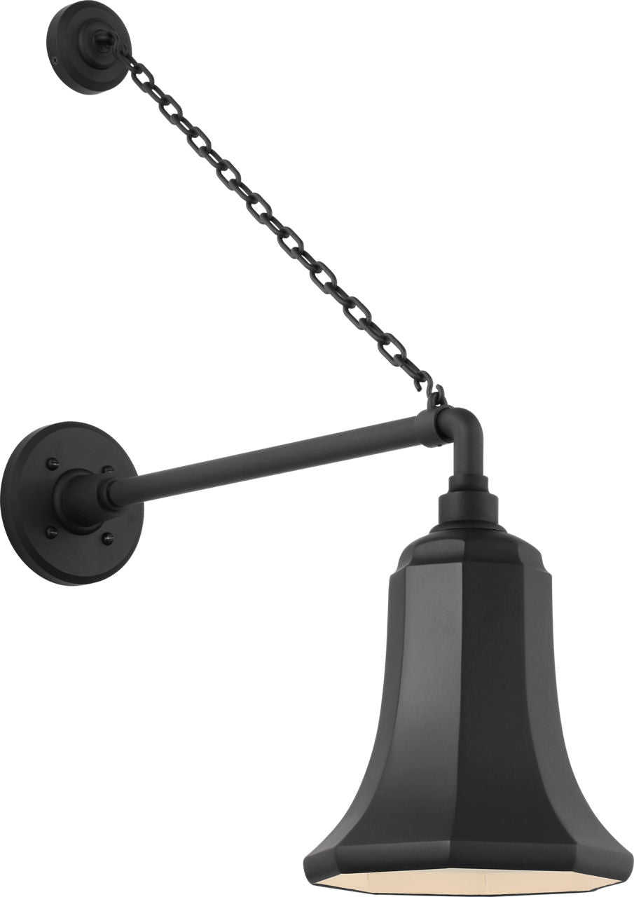 Academy 17.5" Anchored Mack Barn Light | Matte Black | 7.5 | 7.5" Matte Black Savannah Shade