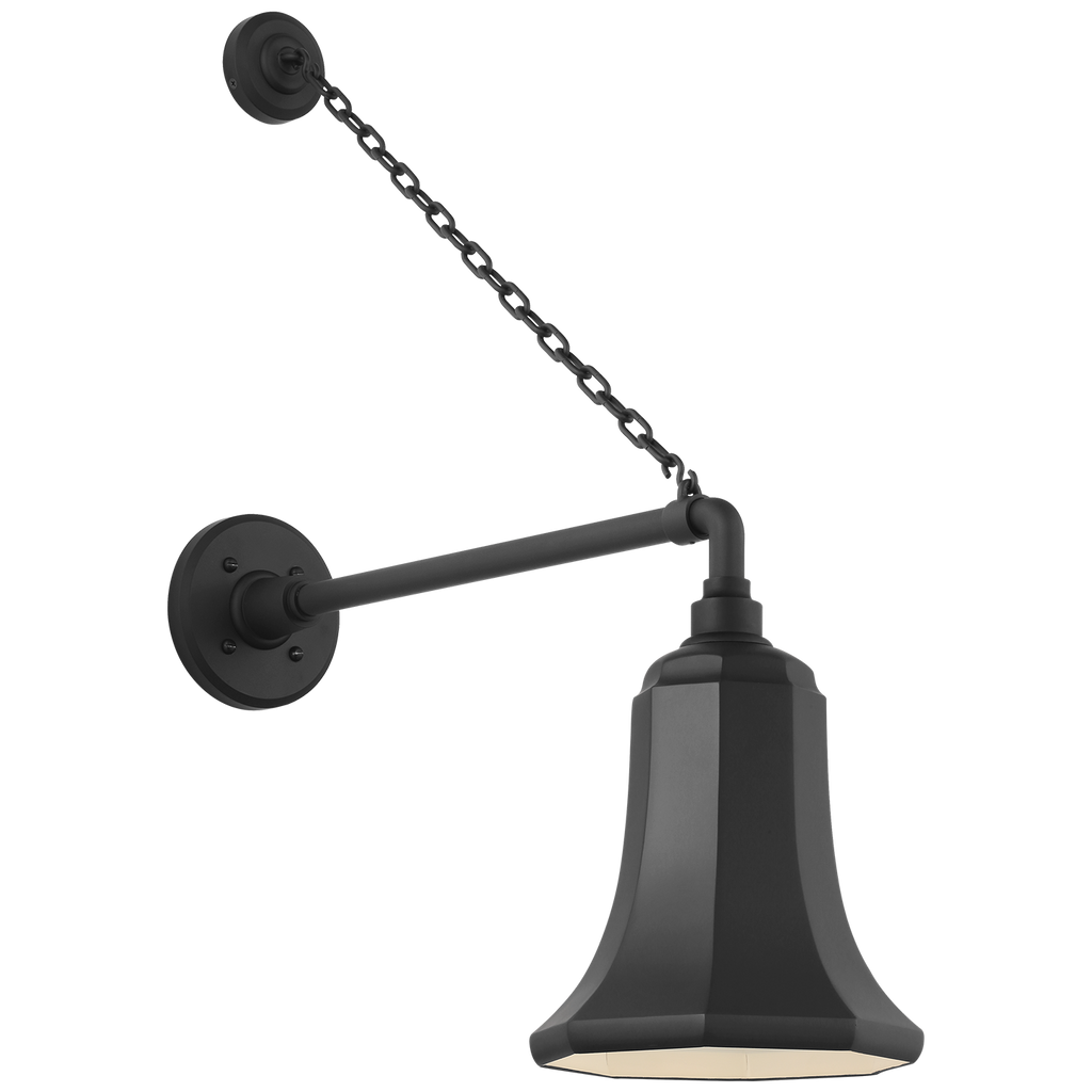 Academy 17.5" Anchored Mack Barn Light | Matte Black | 7.5 | 7.5" Matte Black Savannah Shade