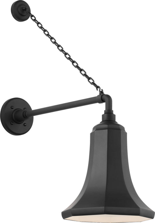 Academy 17.5" Anchored Mack Barn Light | Matte Black | 9.25 | 9.25" Matte Black Savannah Shade