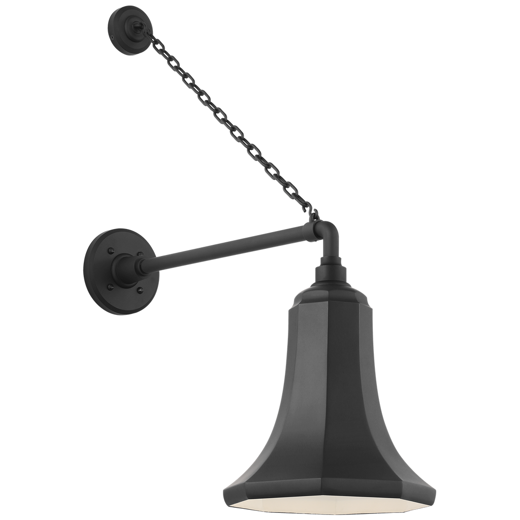 Academy 17.5" Anchored Mack Barn Light | Matte Black | 9.25 | 9.25" Matte Black Savannah Shade