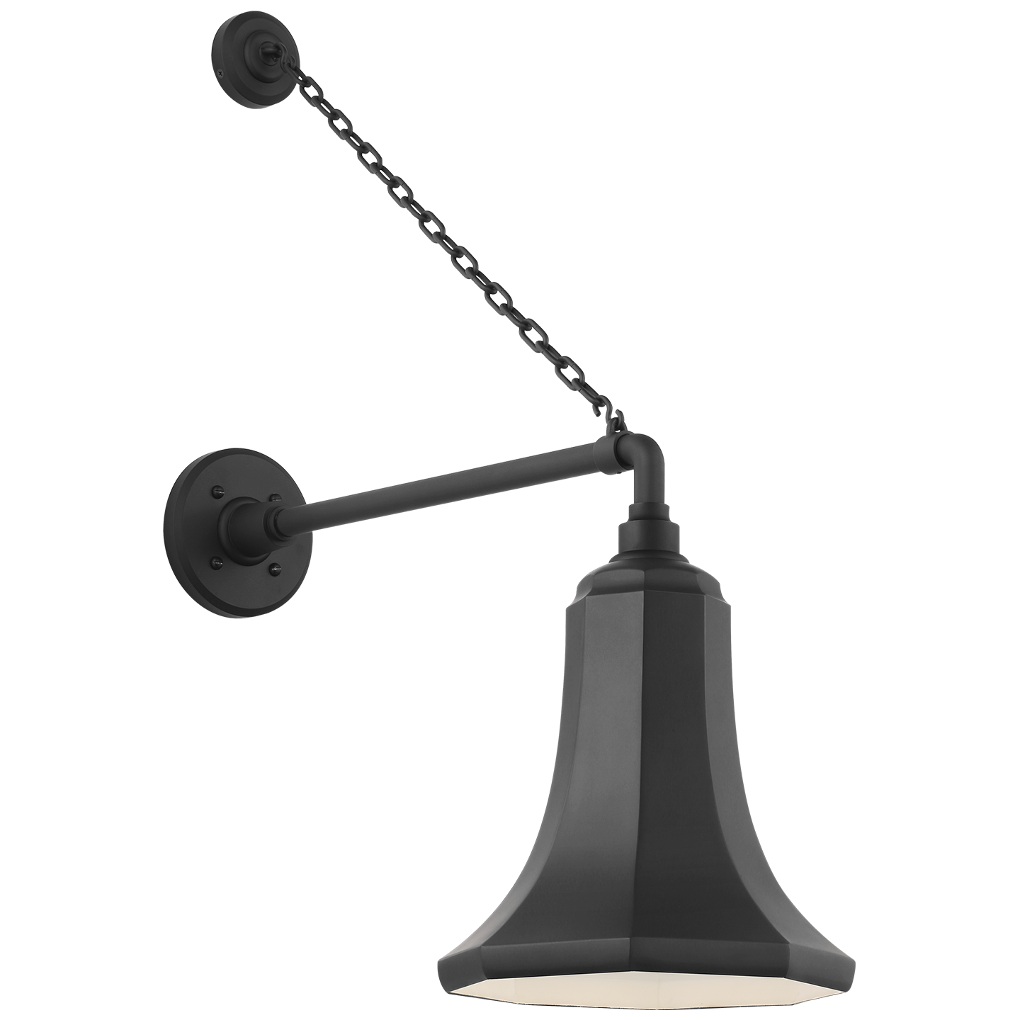 Academy 17.5" Anchored Mack Barn Light | Matte Black | 9.25 | 9.25" Matte Black Savannah Shade