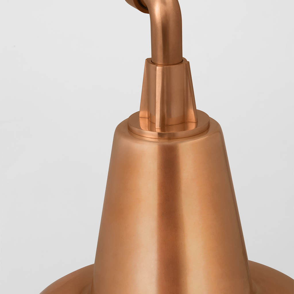 Academy 17.5" Anchored Mack Barn Light | Soft Copper | 12.5 | 12.5" Soft Copper Bowers Shade