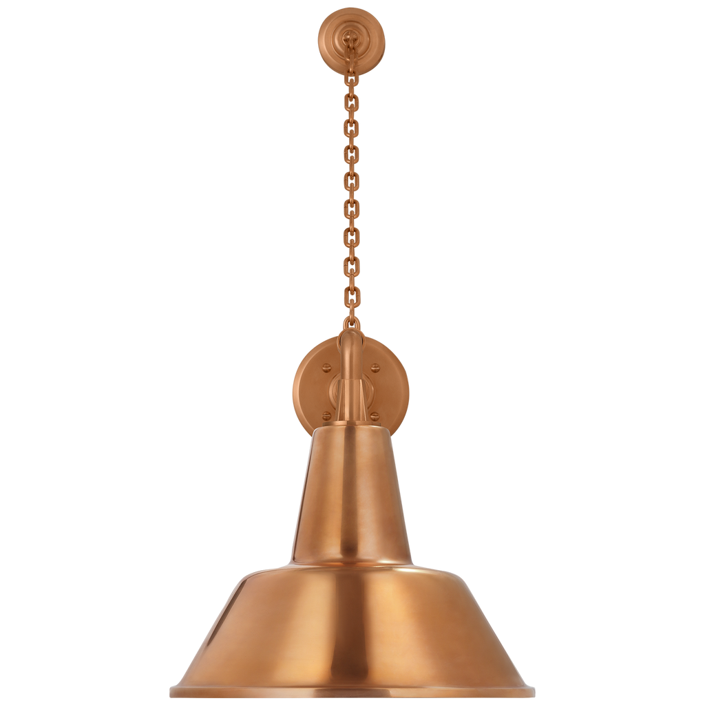 Academy 17.5" Anchored Mack Barn Light | Soft Copper | 12.5 | 12.5" Soft Copper Bowers Shade