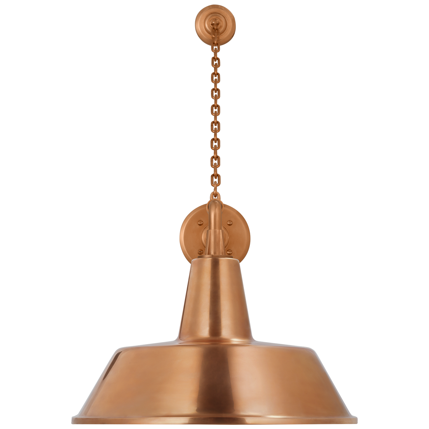 Academy 17.5" Anchored Mack Barn Light | Soft Copper | 16 | 16" Soft Copper Bowers Shade