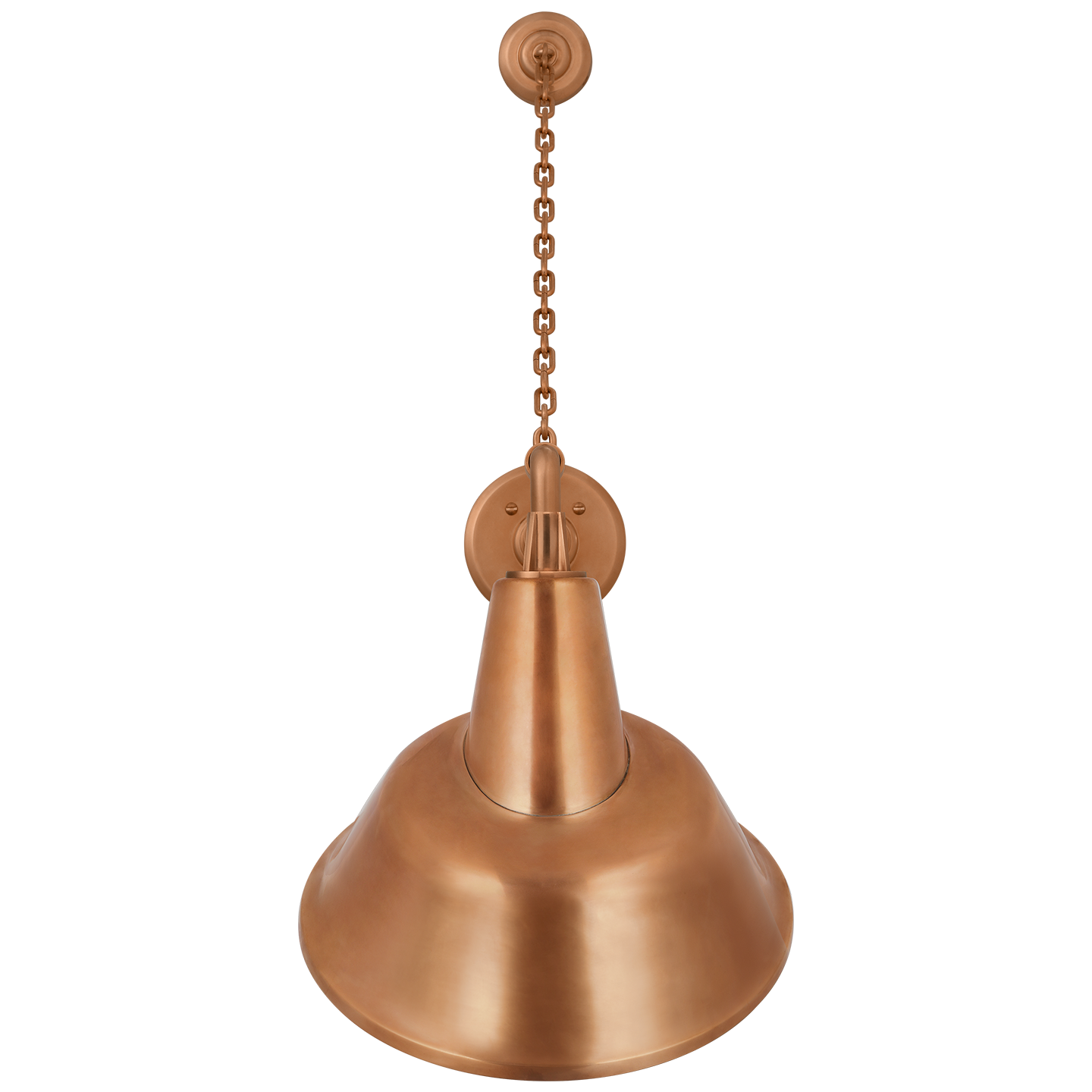 Academy 17.5" Anchored Mack Barn Light | Soft Copper | 12.5 | 12.5" Soft Copper Tilted Bowers Shade