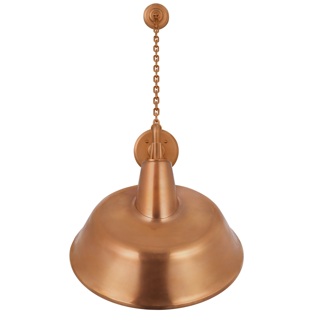 Academy 17.5" Anchored Mack Barn Light | Soft Copper | 16 | 16" Soft Copper Tilted Bowers Shade