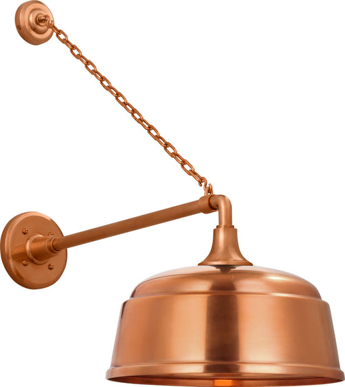 Academy 17.5" Anchored Mack Barn Light | Soft Copper | 12.5 | 12.5" Soft Copper Rockhouse Shade