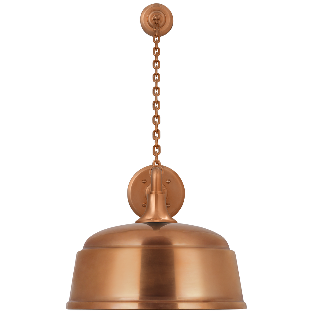 Academy 17.5" Anchored Mack Barn Light | Soft Copper | 12.5 | 12.5" Soft Copper Rockhouse Shade