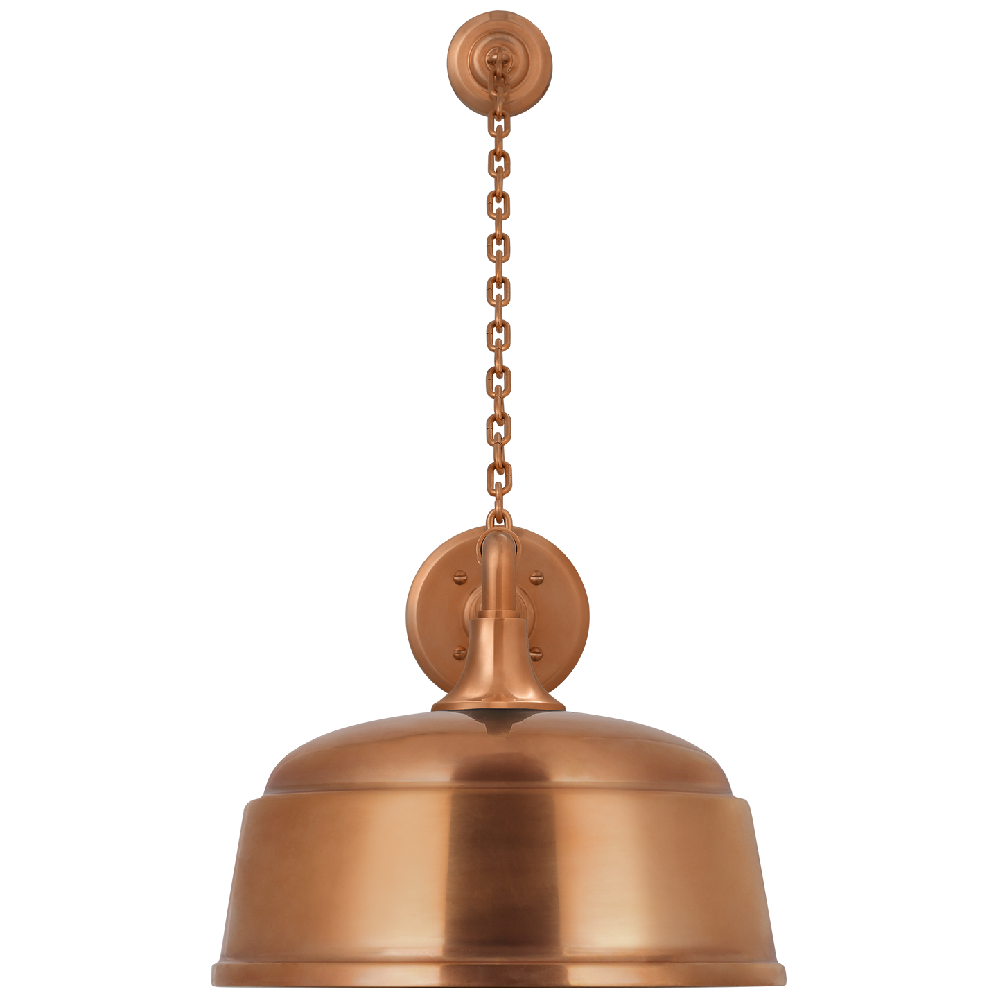 Academy 17.5" Anchored Mack Barn Light | Soft Copper | 12.5 | 12.5" Soft Copper Rockhouse Shade