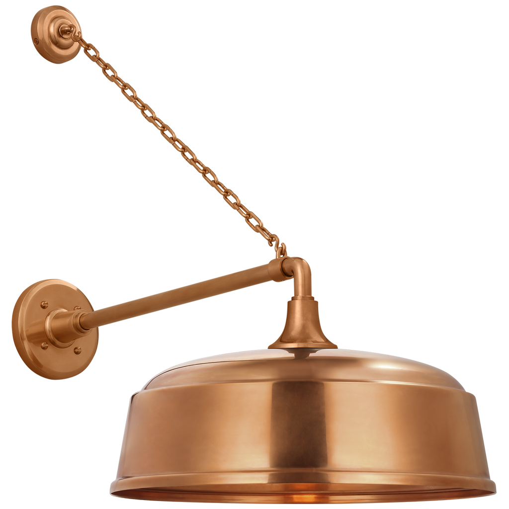 Academy 17.5" Anchored Mack Barn Light | Soft Copper | 16 | 16" Soft Copper Rockhouse Shade