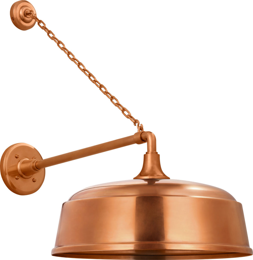 Academy 17.5" Anchored Mack Barn Light | Soft Copper | 16 | 16" Soft Copper Rockhouse Shade