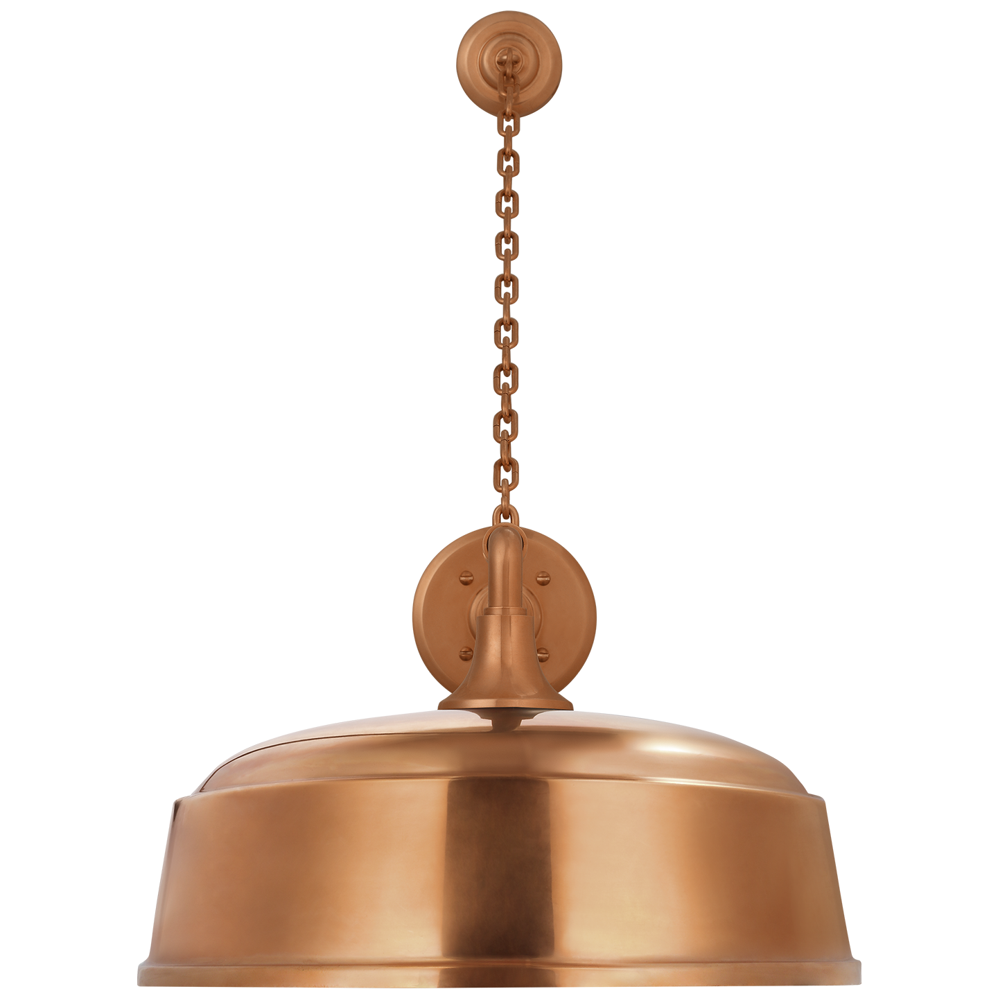 Academy 17.5" Anchored Mack Barn Light | Soft Copper | 16 | 16" Soft Copper Rockhouse Shade
