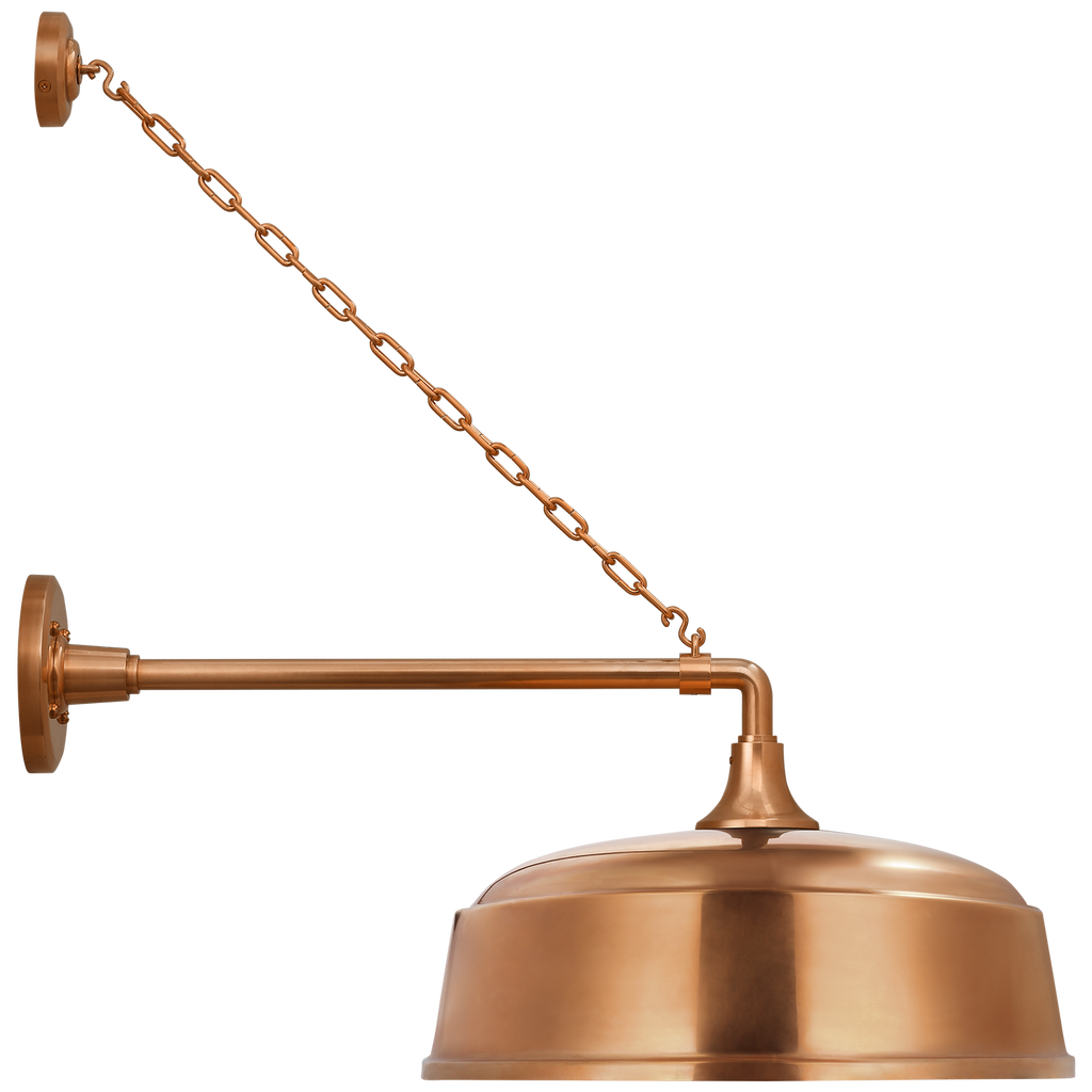 Academy 17.5" Anchored Mack Barn Light | Soft Copper | 16 | 16" Soft Copper Rockhouse Shade