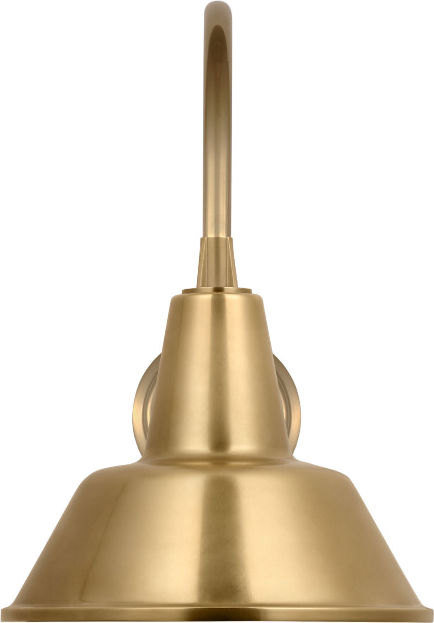 Academy 11" Arched Mack Barn Light | Hand-Rubbed Antique Brass | 12.5 | 12.5" Hand-Rubbed Antique Brass Bowers Shade