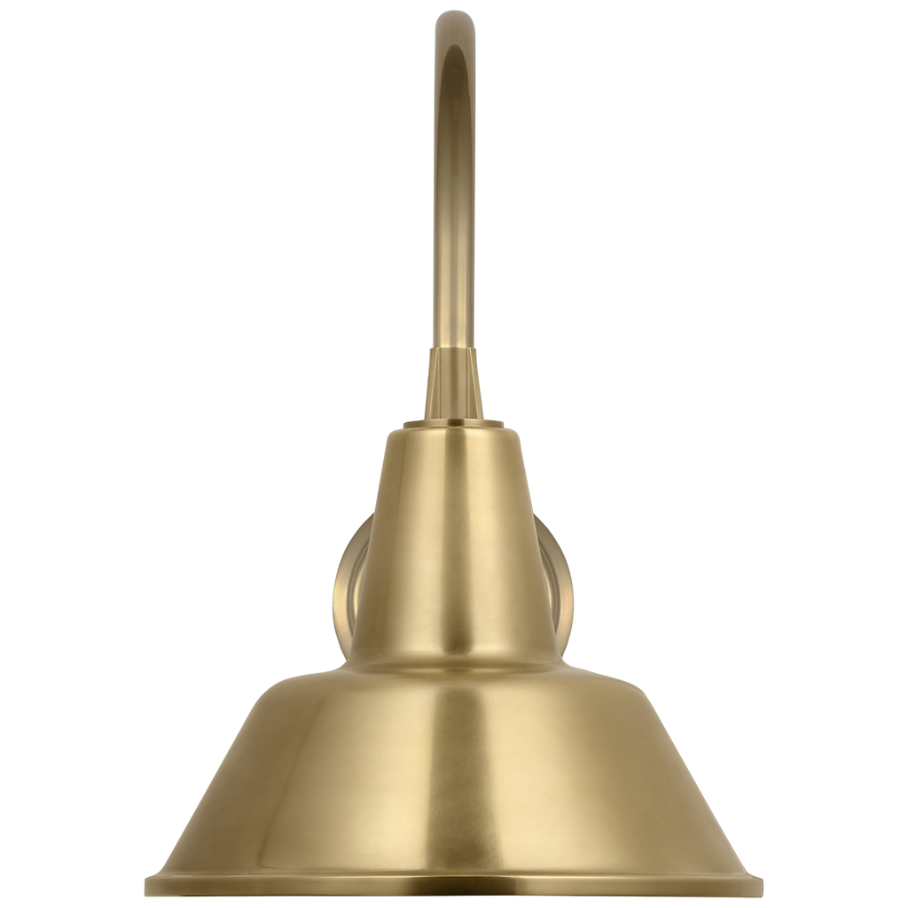 Academy 11" Arched Mack Barn Light | Hand-Rubbed Antique Brass | 12.5 | 12.5" Hand-Rubbed Antique Brass Bowers Shade