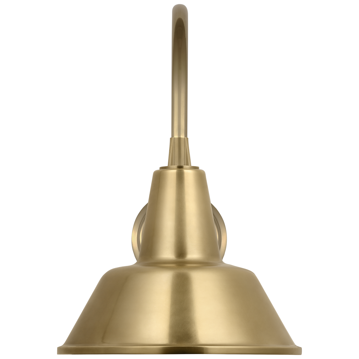 Academy 11" Arched Mack Barn Light | Hand-Rubbed Antique Brass | 12.5 | 12.5" Hand-Rubbed Antique Brass Bowers Shade