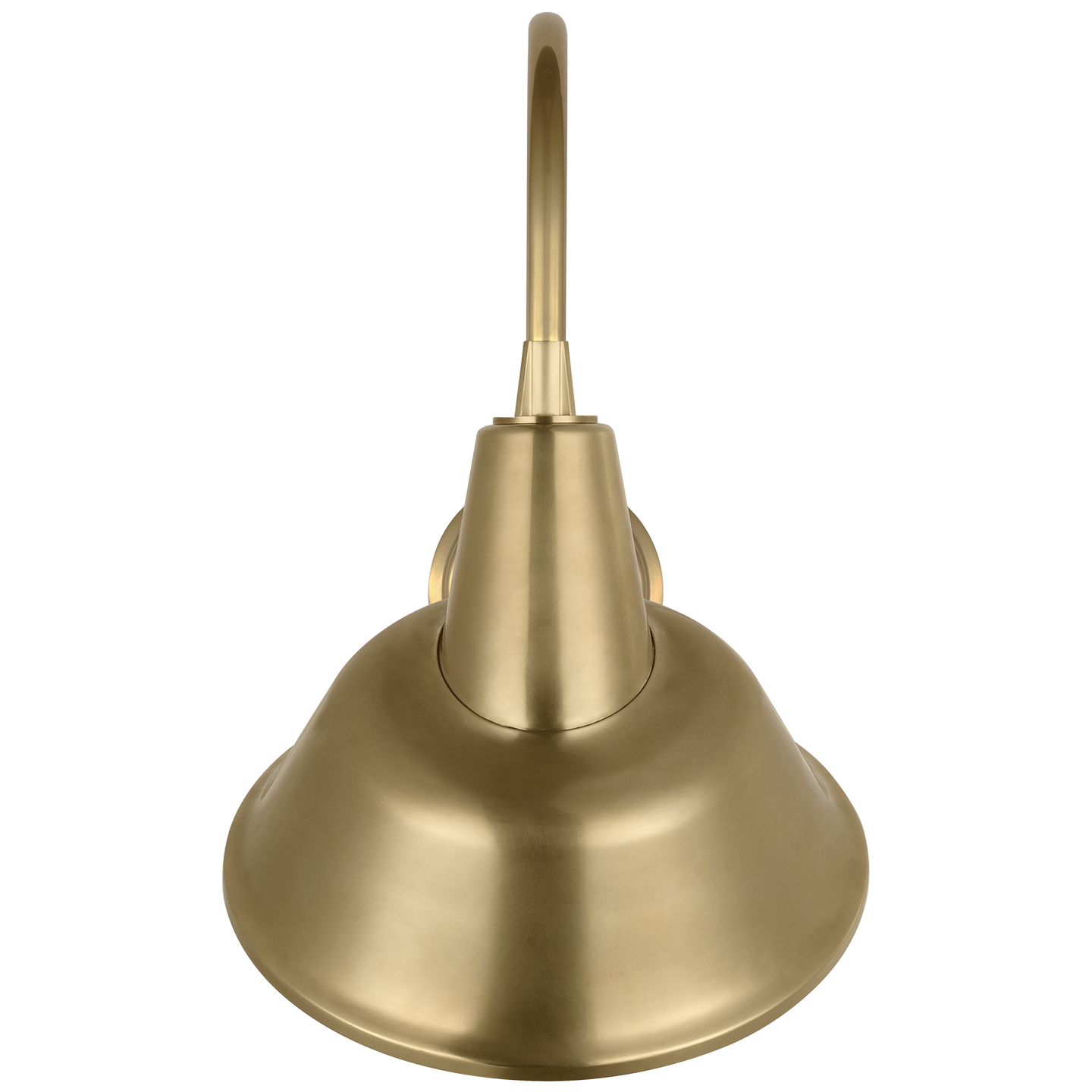 Academy 11" Arched Mack Barn Light | Hand-Rubbed Antique Brass | 12.5 | 12.5" Hand-Rubbed Antique Brass Tilted Bowers Shade