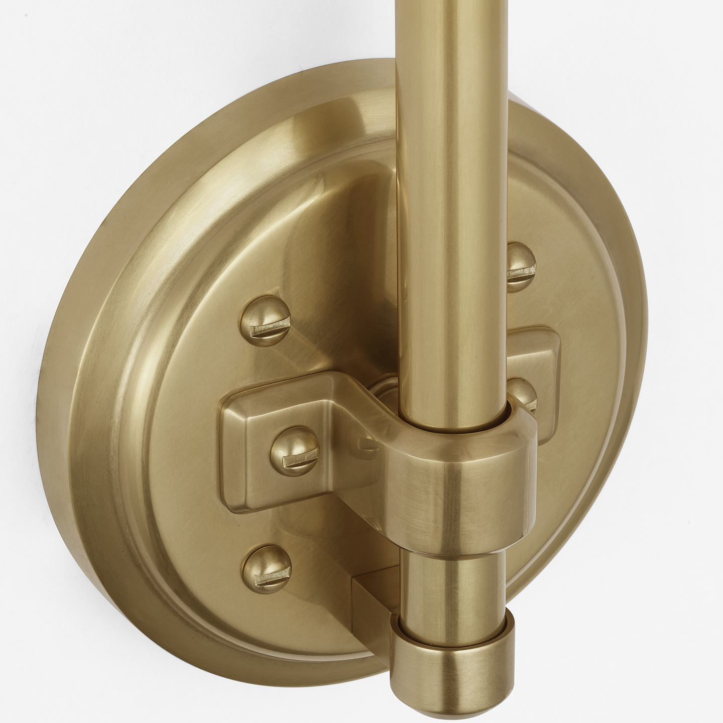 Academy 11" Arched Mack Barn Light | Hand-Rubbed Antique Brass | 8 | 8" White Rockhouse Shade