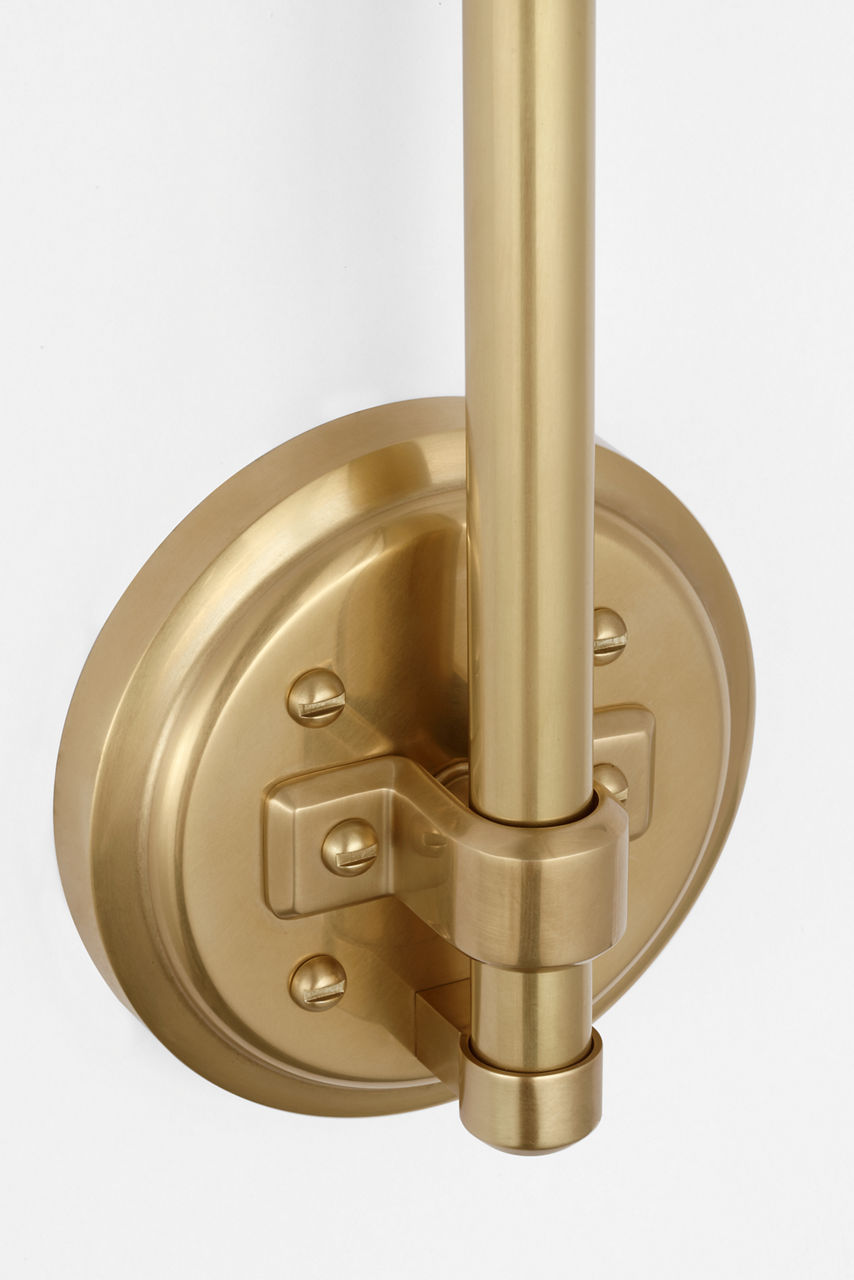 Academy 11" Arched Mack Barn Light | Hand-Rubbed Antique Brass | 12.5 | 12.5" Hand-Rubbed Antique Brass Rockhouse Shade