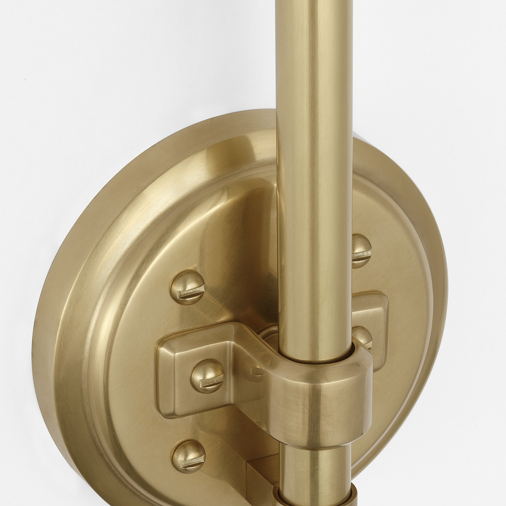Academy 11" Arched Mack Barn Light | Hand-Rubbed Antique Brass | 12.5 | 12.5" Hand-Rubbed Antique Brass Rockhouse Shade