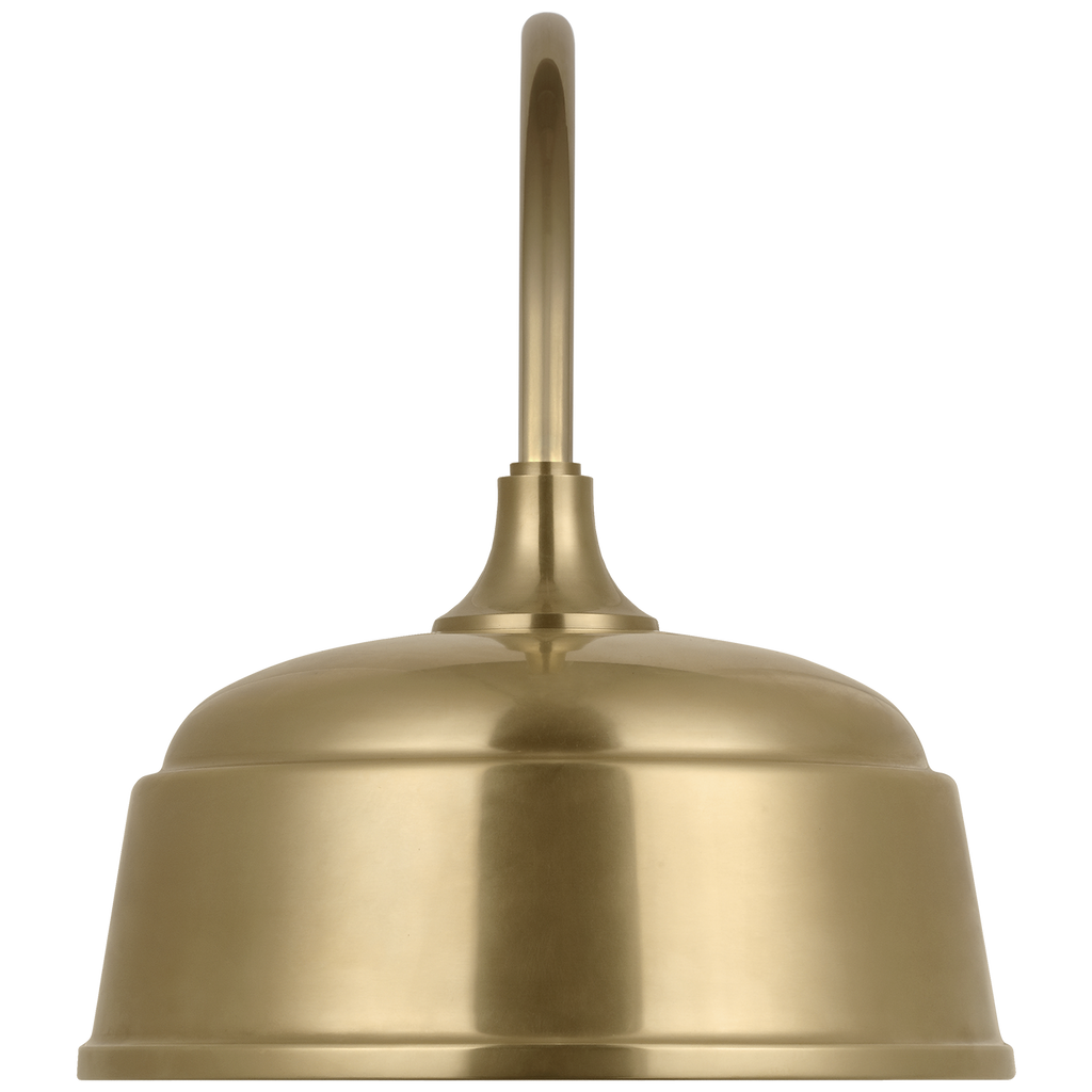 Academy 11" Arched Mack Barn Light | Hand-Rubbed Antique Brass | 12.5 | 12.5" Hand-Rubbed Antique Brass Rockhouse Shade