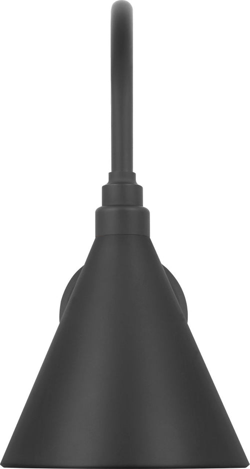 Academy 11" Arched Mack Barn Light | Matte Black | 9 | 9" Matte Black Conical Savannah Shade