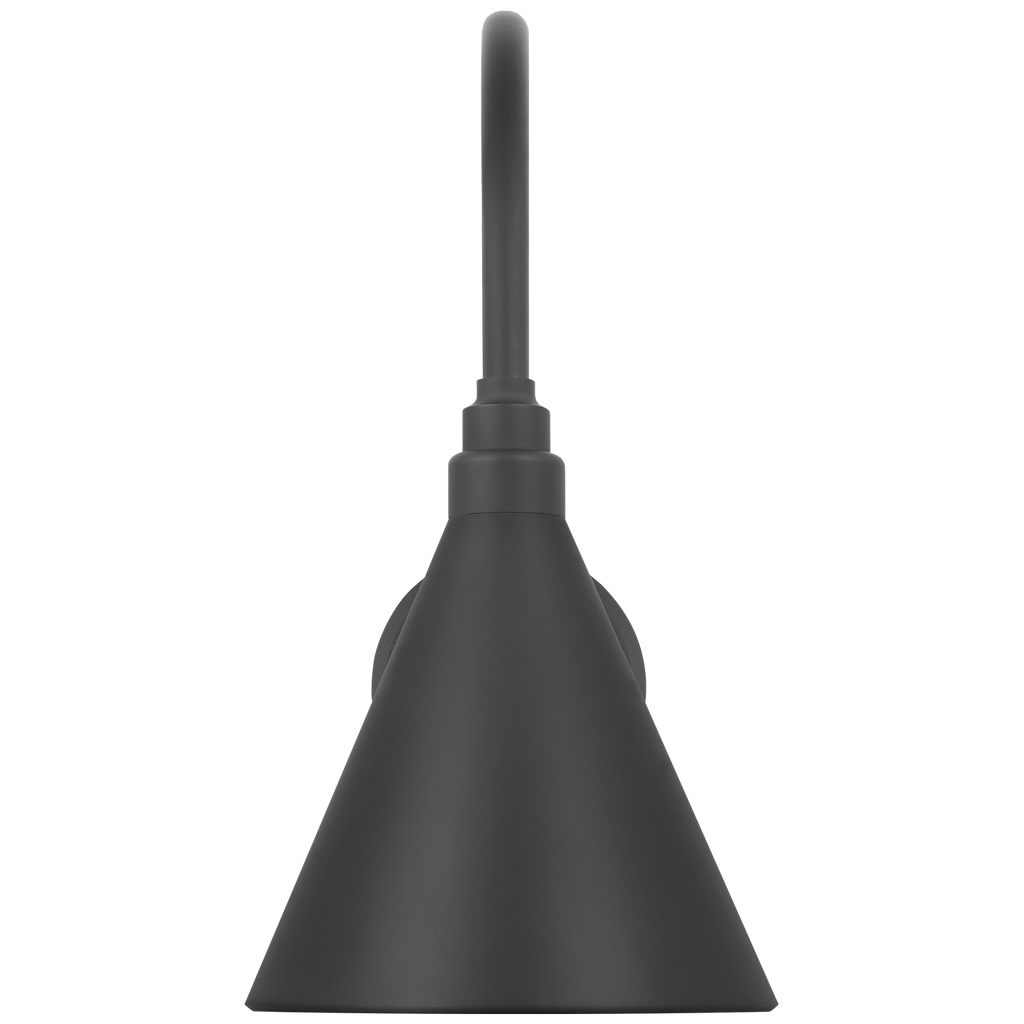Academy 11" Arched Mack Barn Light | Matte Black | 9 | 9" Matte Black Conical Savannah Shade