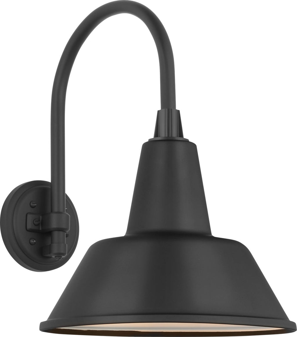 Academy 11" Arched Mack Barn Light | Matte Black | 12.5 | 12.5" Matte Black Bowers Shade