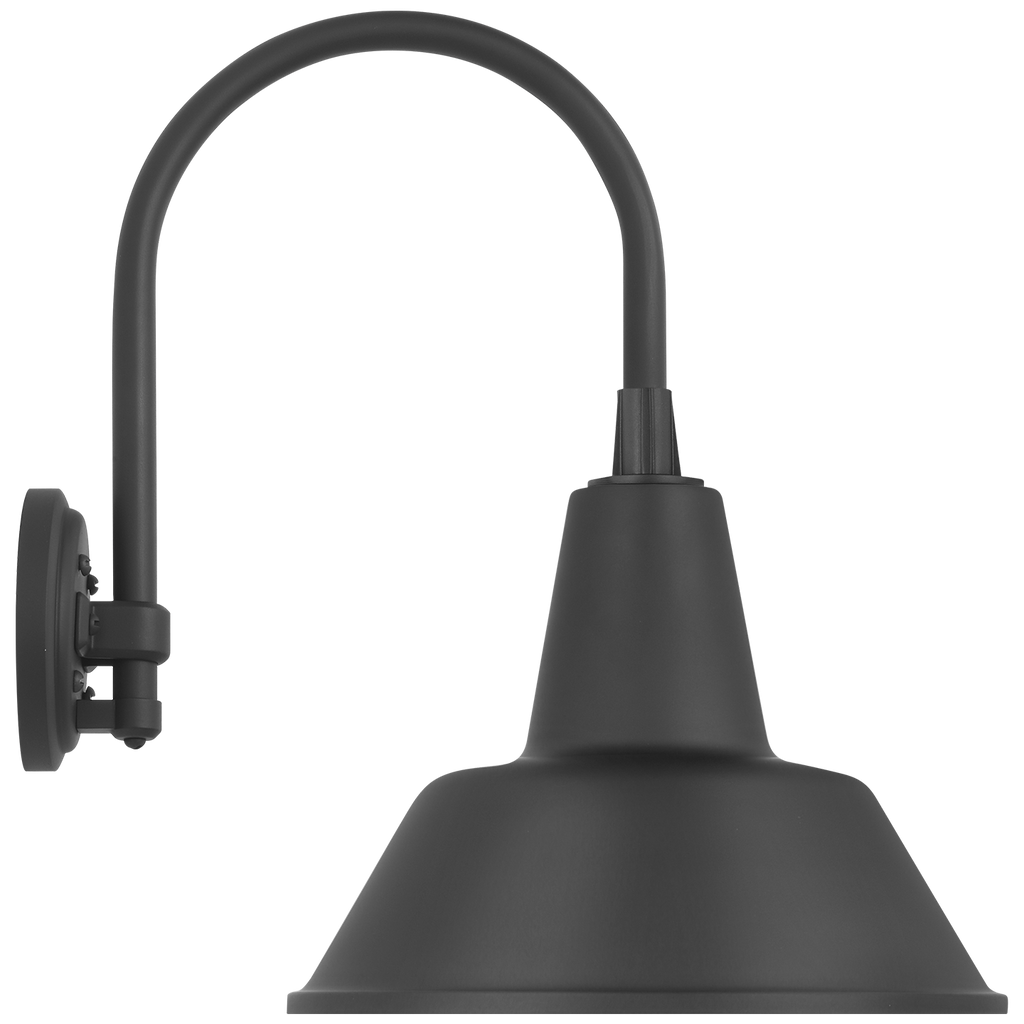 Academy 11" Arched Mack Barn Light | Matte Black | 12.5 | 12.5" Matte Black Bowers Shade