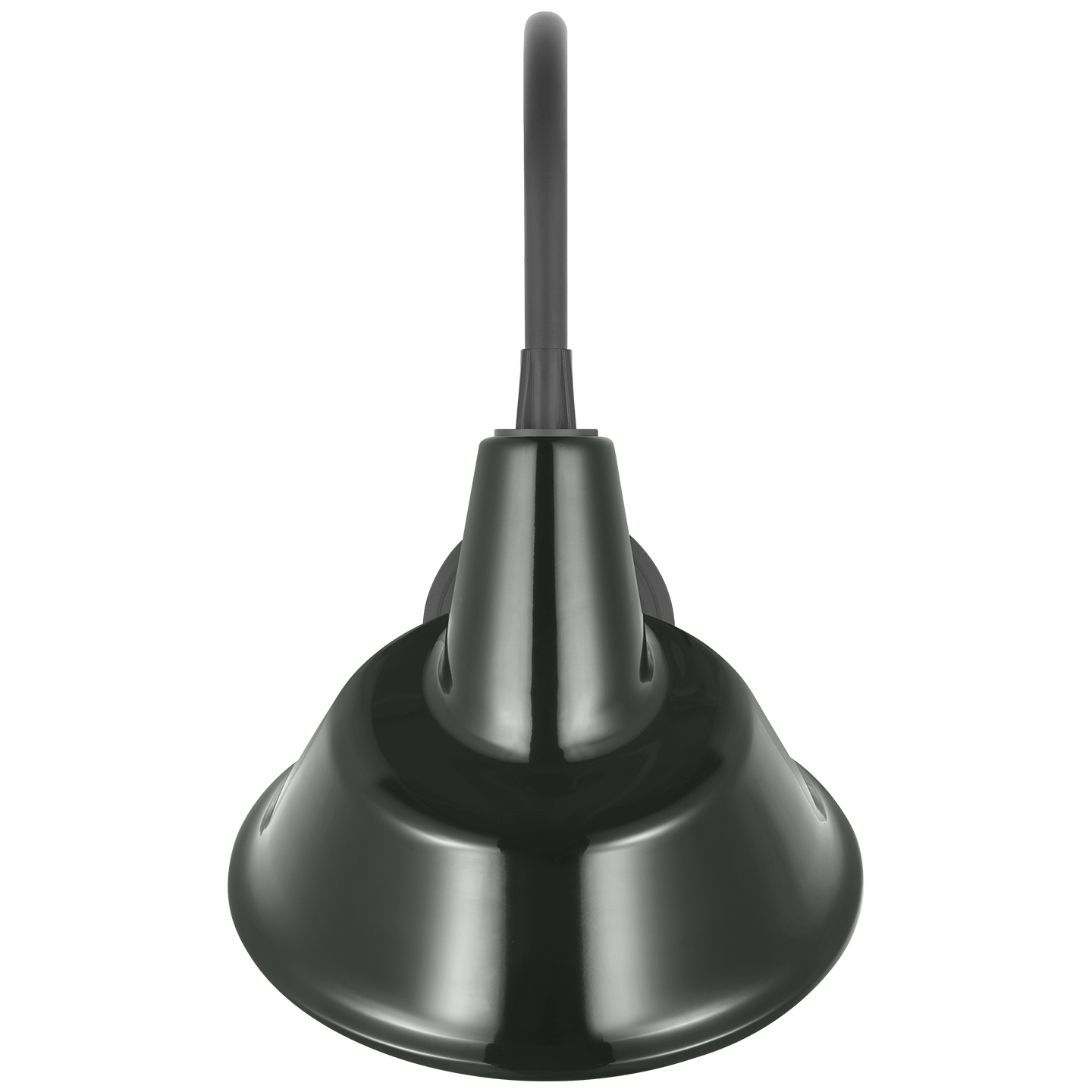 Academy 11" Arched Mack Barn Light | Matte Black | 12.5 | 12.5" Green Tilted Bowers Shade