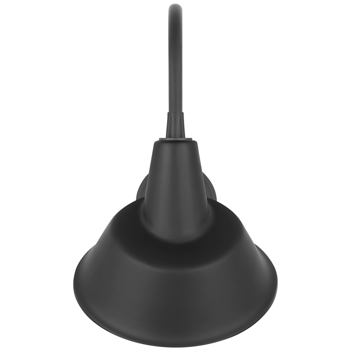 Academy 11" Arched Mack Barn Light | Matte Black | 12.5 | 12.5" Matte Black Tilted Bowers Shade