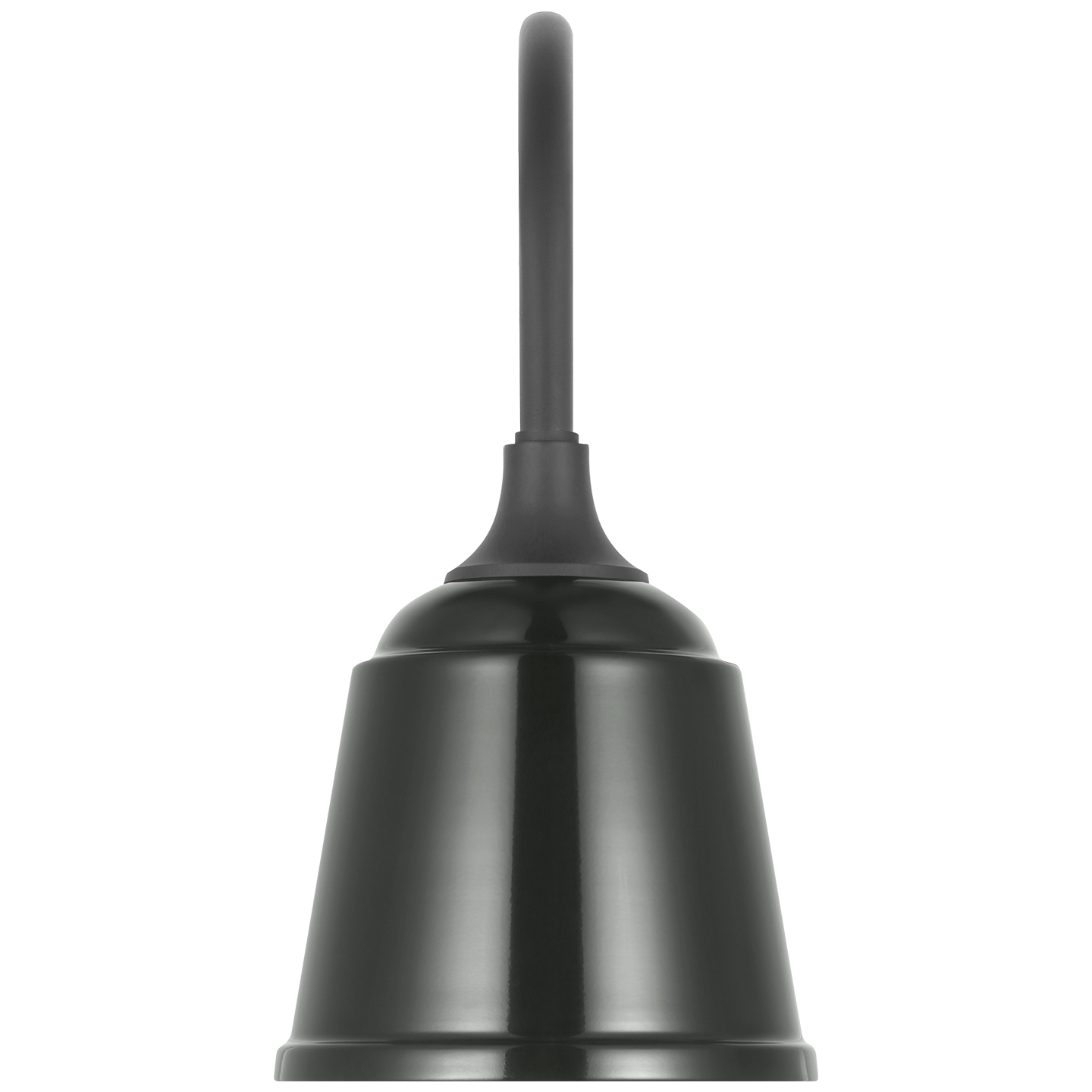 Academy 11" Arched Mack Barn Light | Matte Black | 8 | 8" Green Rockhouse Shade