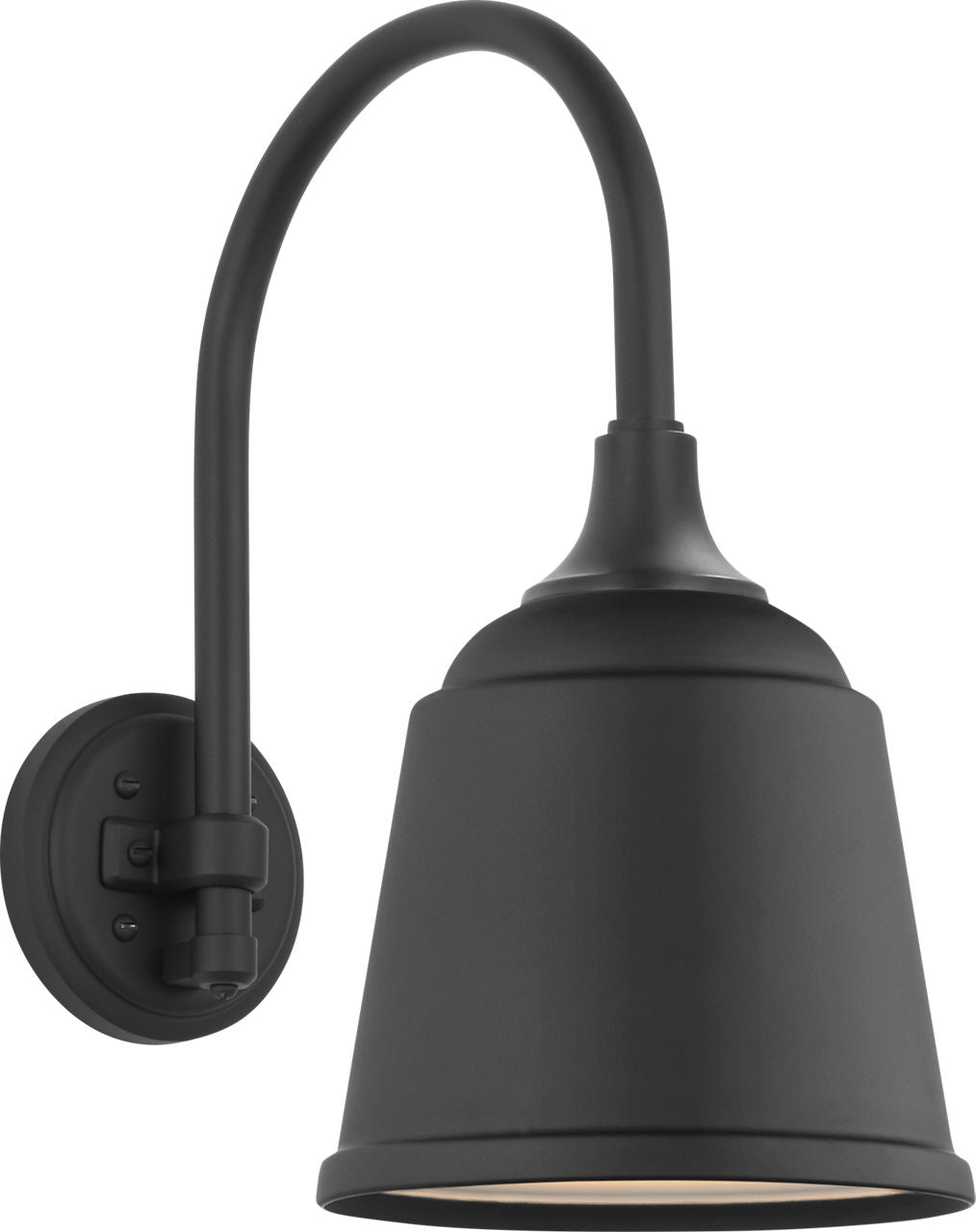 Academy 11" Arched Mack Barn Light | Matte Black | 8 | 8" Matte Black Rockhouse Shade