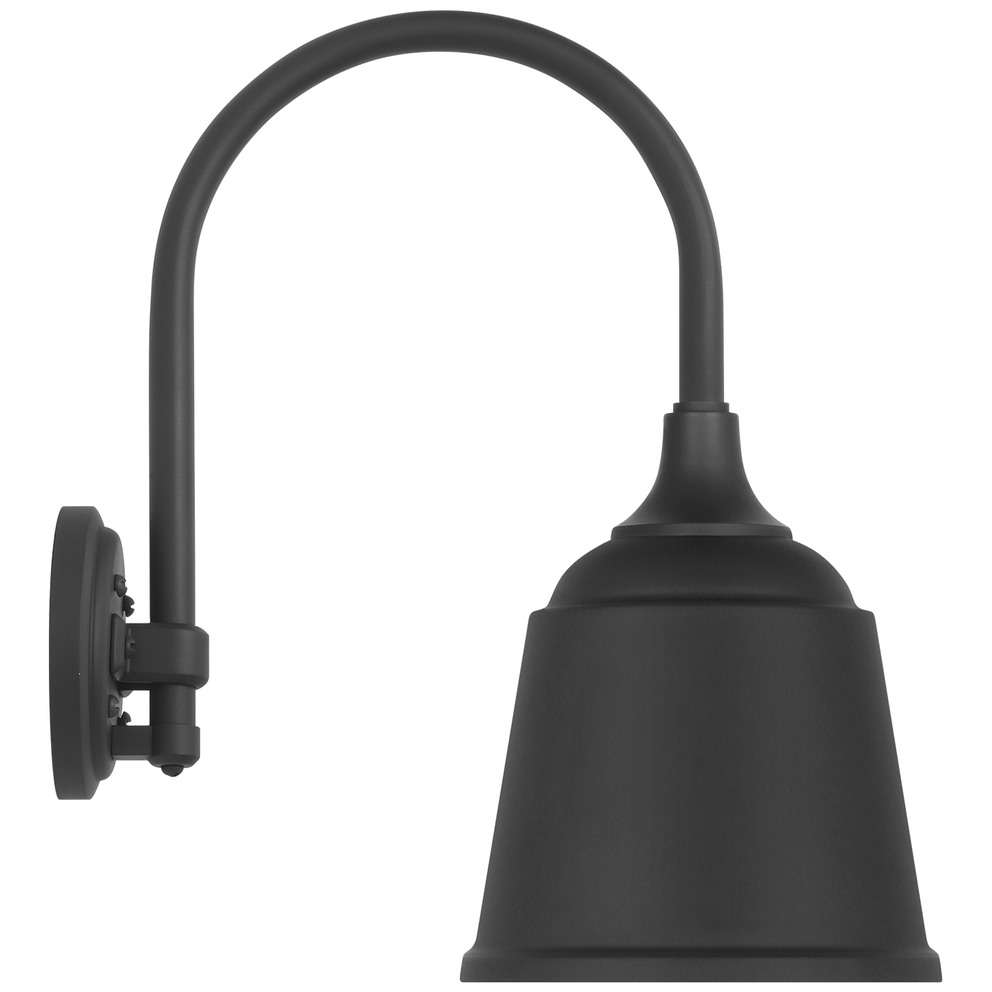 Academy 11" Arched Mack Barn Light | Matte Black | 8 | 8" Matte Black Rockhouse Shade