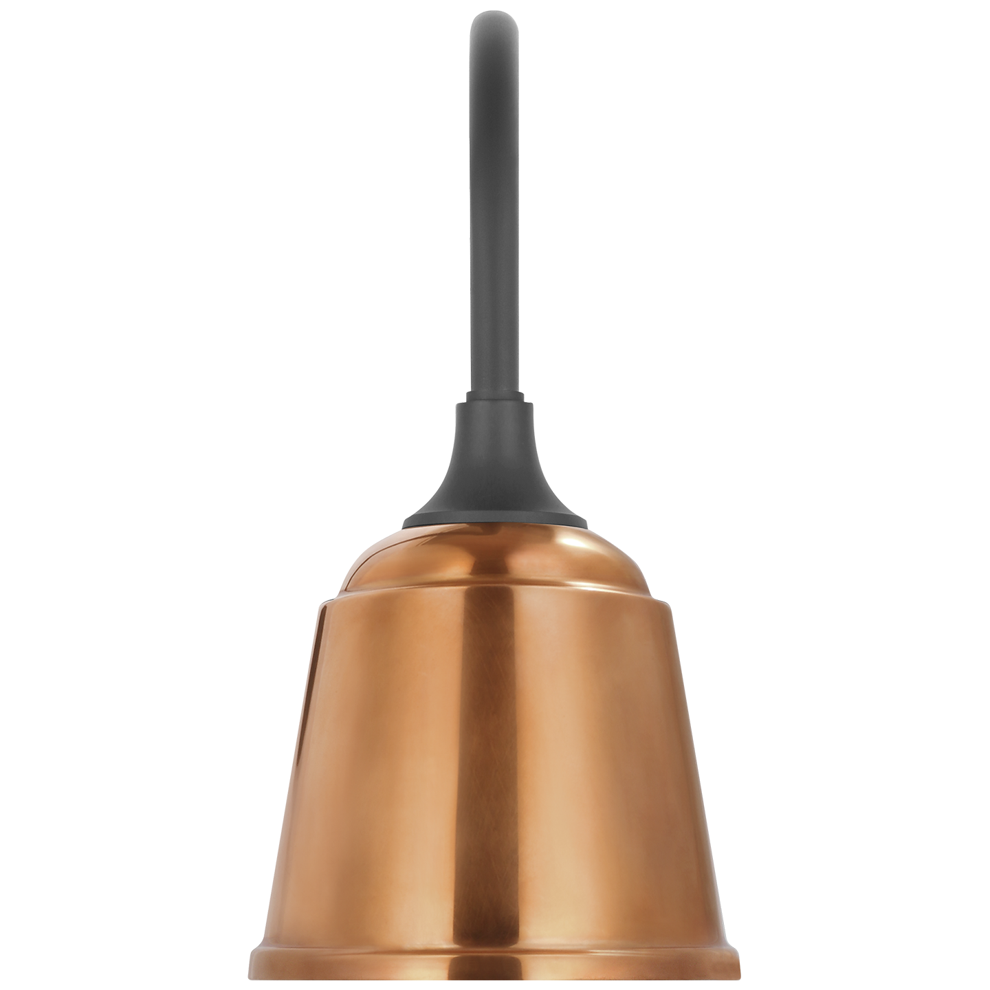 Academy 11" Arched Mack Barn Light | Matte Black | 8 | 8" Soft Copper Rockhouse Shade