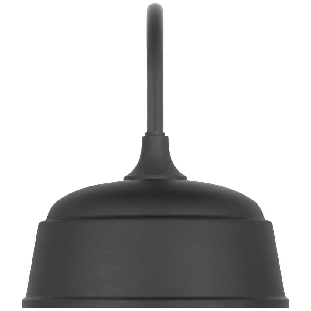 Academy 11" Arched Mack Barn Light | Matte Black | 12.5 | 12.5" Matte Black Rockhouse Shade