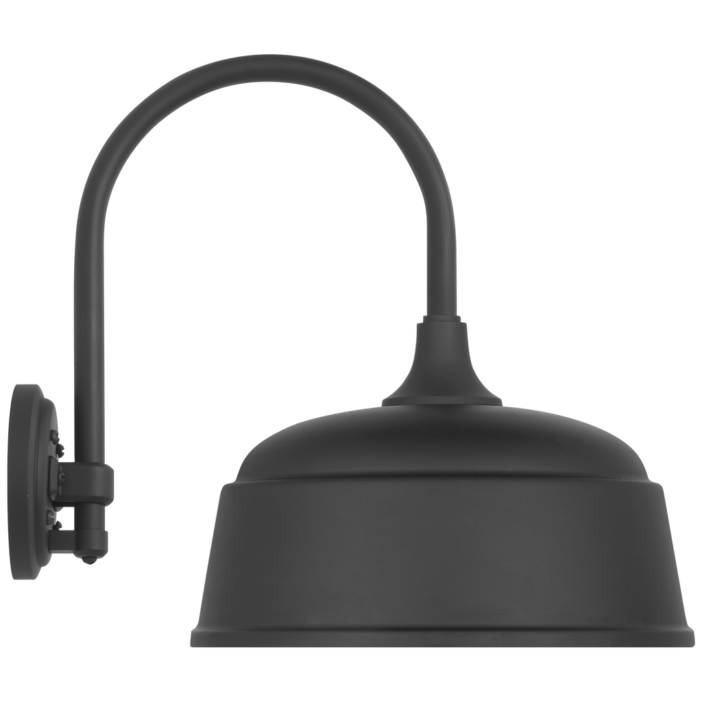 Academy 11" Arched Mack Barn Light | Matte Black | 12.5 | 12.5" Matte Black Rockhouse Shade