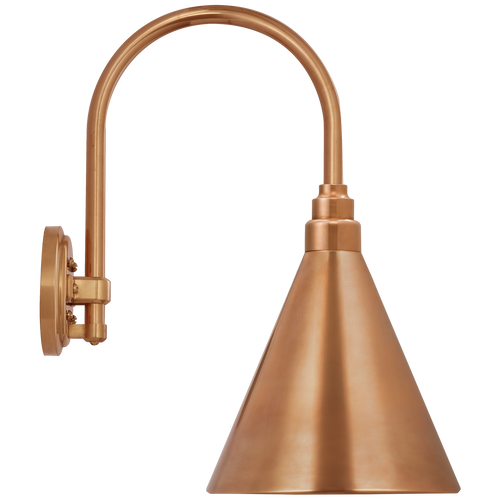 Academy 11" Arched Mack Barn Light | Soft Copper | 9\