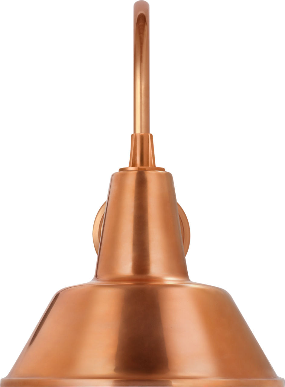 Academy 11" Arched Mack Barn Light | Soft Copper | 12.5 | 12.5" Soft Copper Bowers Shade