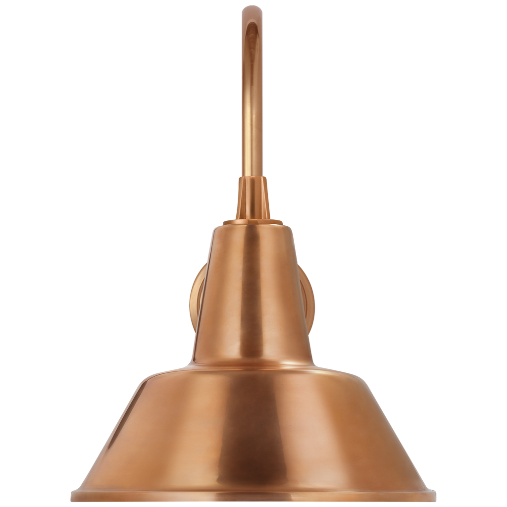 Academy 11" Arched Mack Barn Light | Soft Copper | 12.5 | 12.5" Soft Copper Bowers Shade