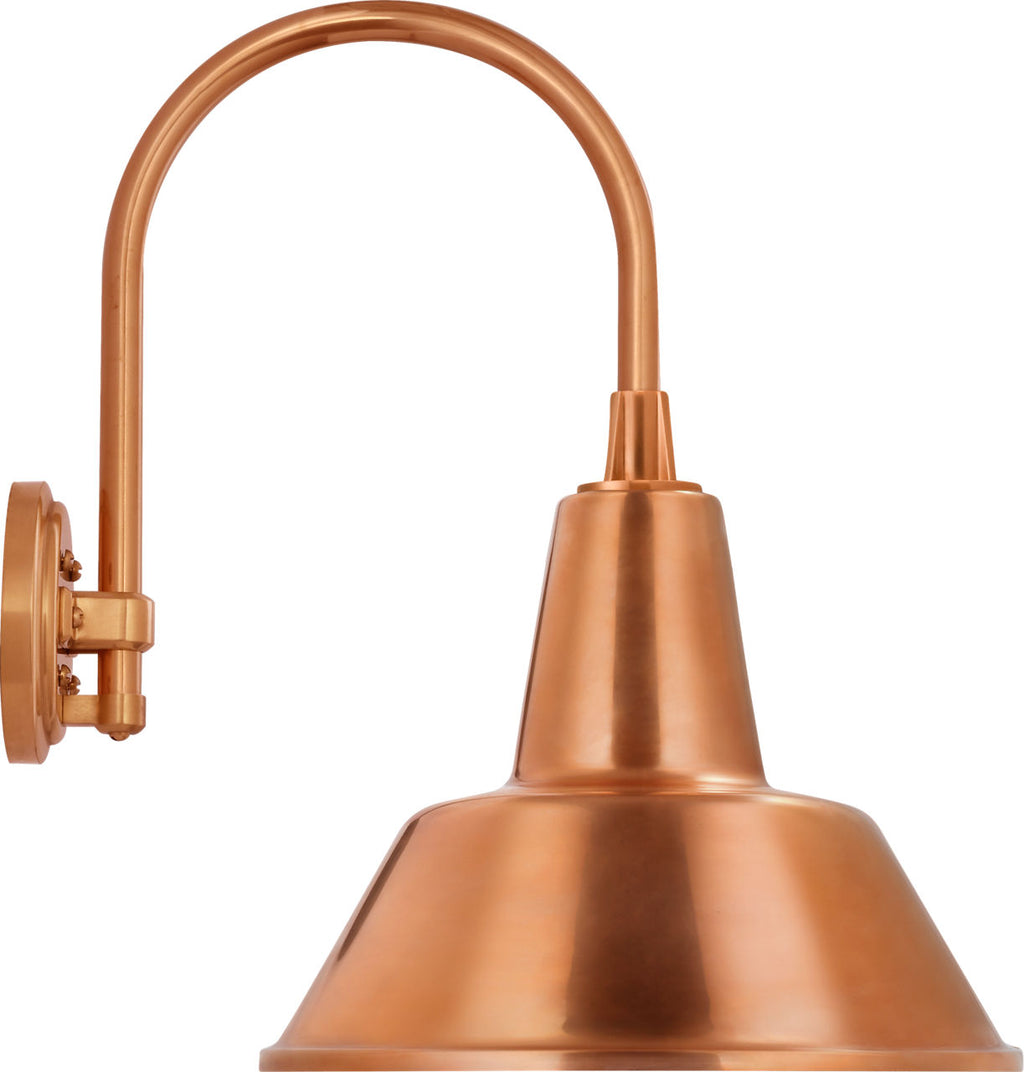 Academy 11" Arched Mack Barn Light | Soft Copper | 12.5 | 12.5" Soft Copper Bowers Shade
