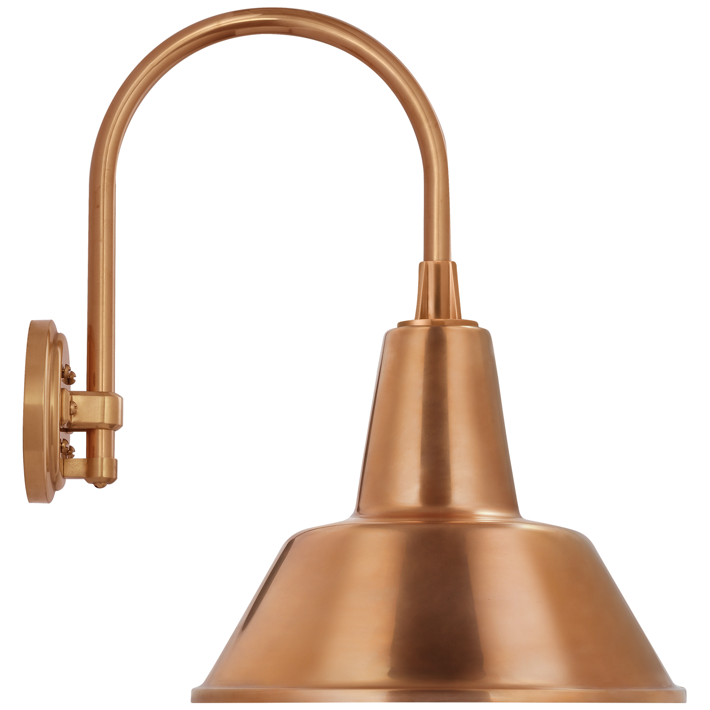 Academy 11" Arched Mack Barn Light | Soft Copper | 12.5 | 12.5" Soft Copper Bowers Shade