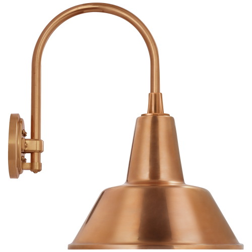 Academy 11" Arched Mack Barn Light | Soft Copper | 12.5 | 12.5" Soft Copper Bowers Shade