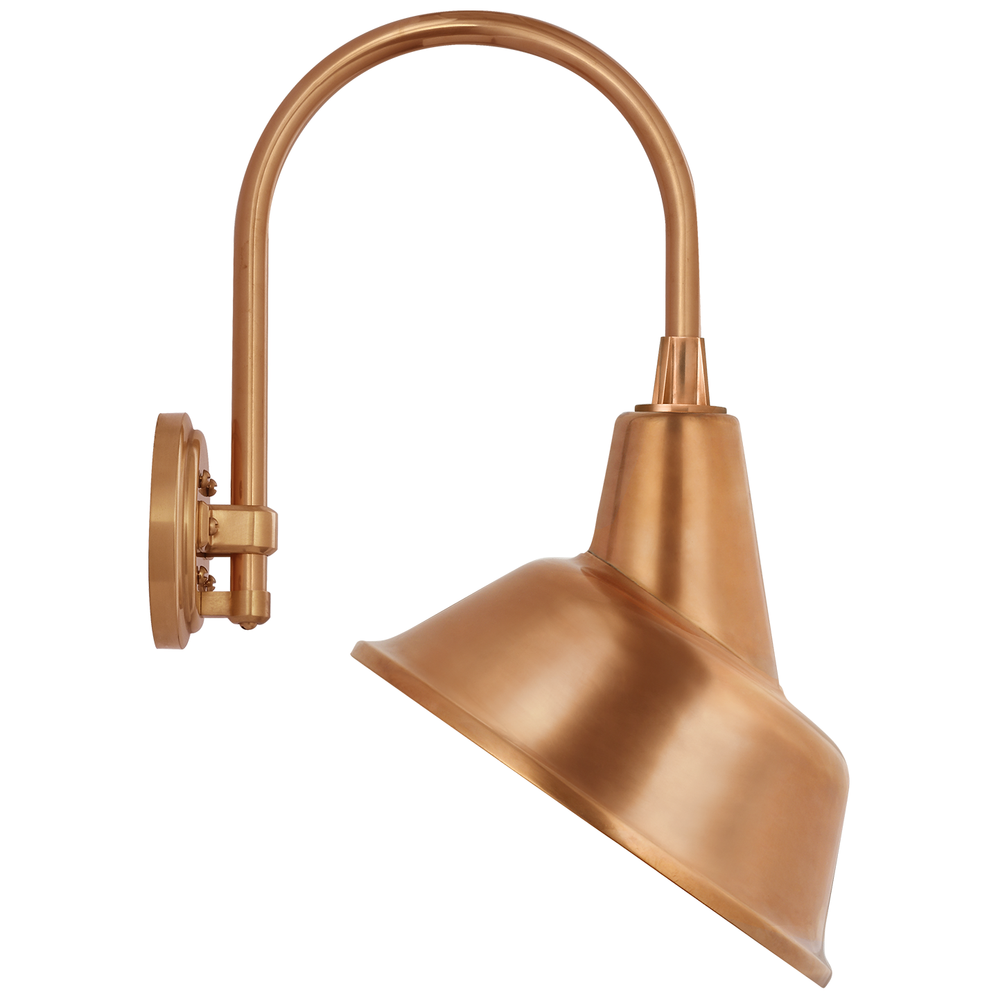Academy 11" Arched Mack Barn Light | Soft Copper | 12.5 | 12.5" Soft Copper Tilted Bowers Shade