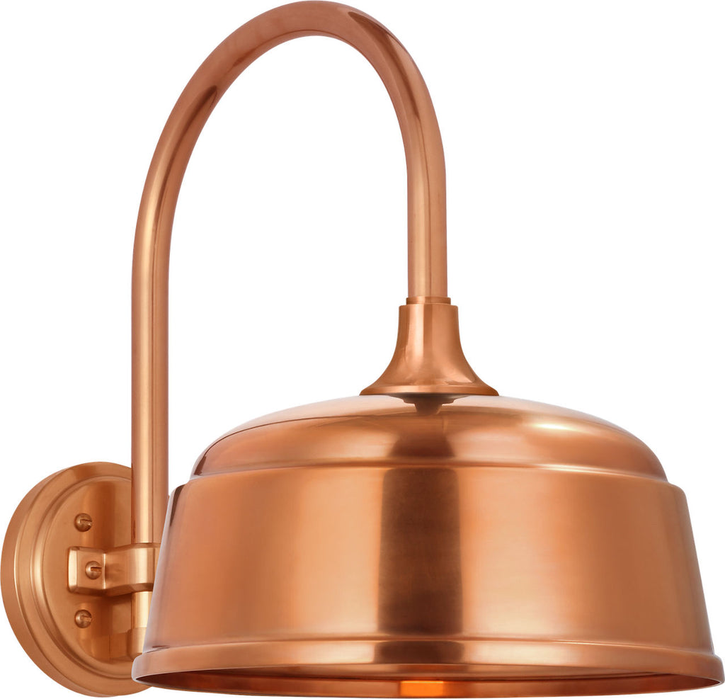 Academy 11" Arched Mack Barn Light | Soft Copper | 12.5 | 12.5" Soft Copper Rockhouse Shade
