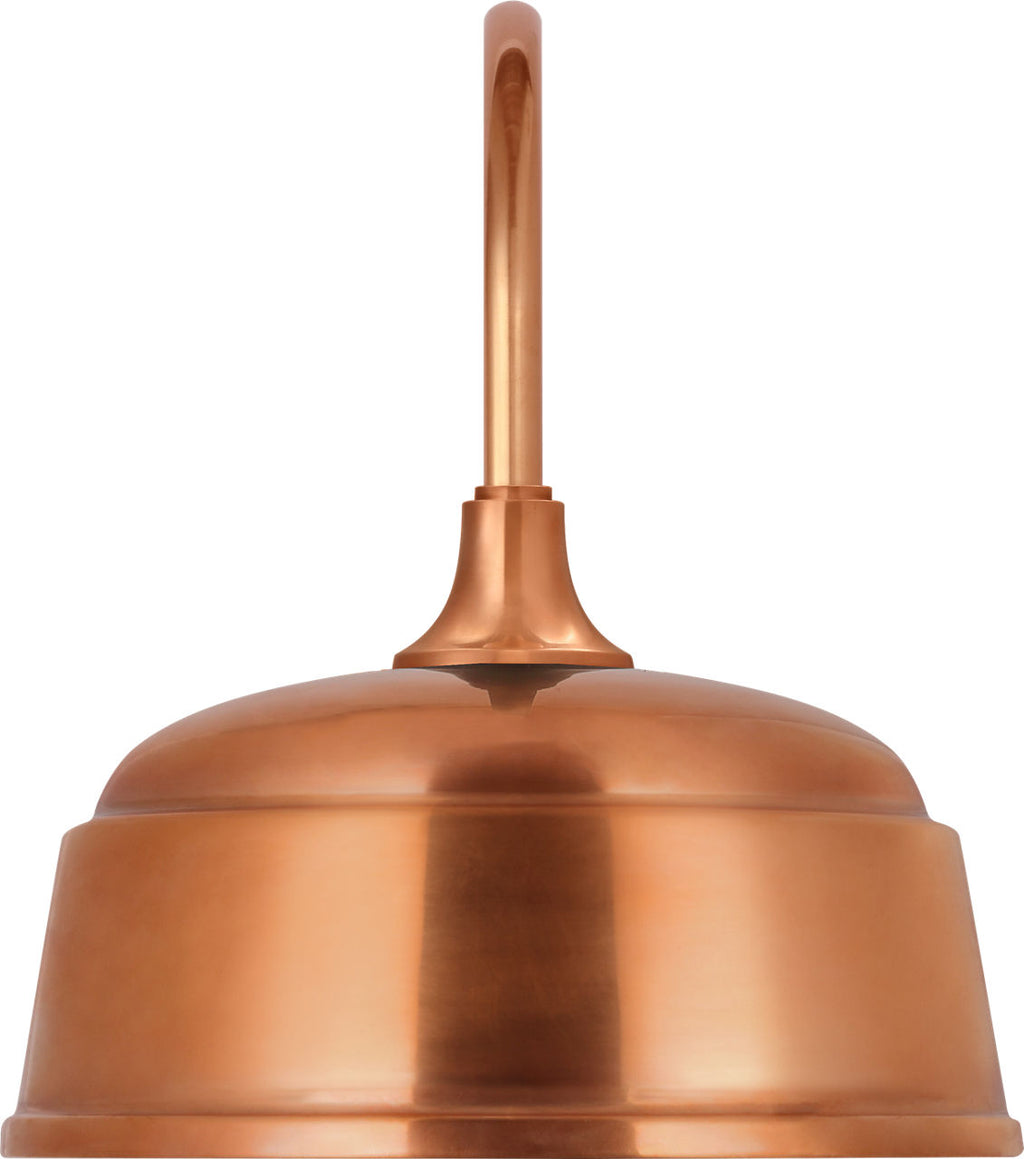Academy 11" Arched Mack Barn Light | Soft Copper | 12.5 | 12.5" Soft Copper Rockhouse Shade