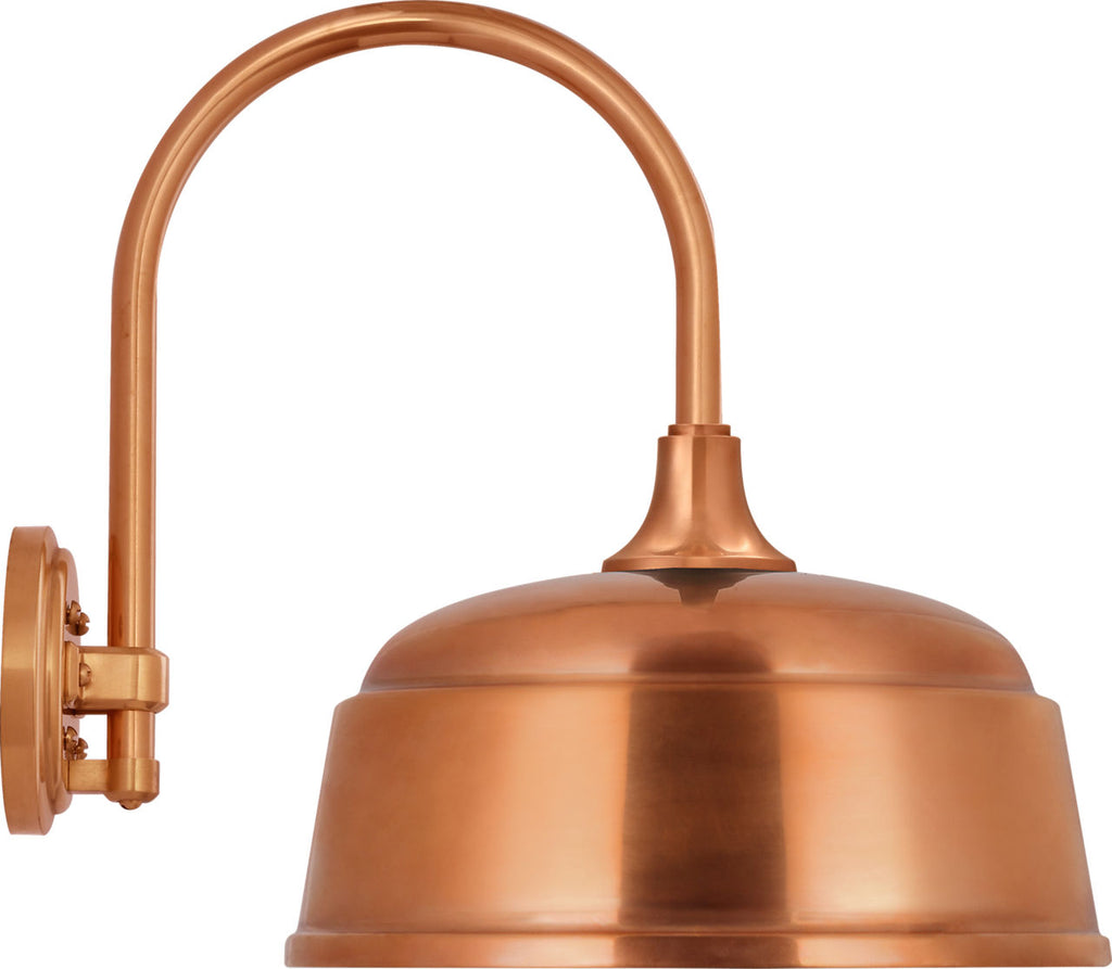 Academy 11" Arched Mack Barn Light | Soft Copper | 12.5 | 12.5" Soft Copper Rockhouse Shade
