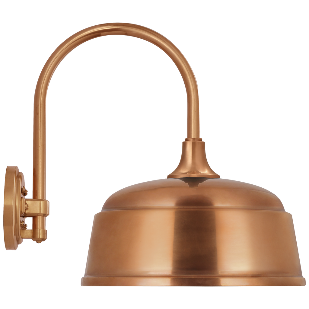 Academy 11" Arched Mack Barn Light | Soft Copper | 12.5 | 12.5" Soft Copper Rockhouse Shade