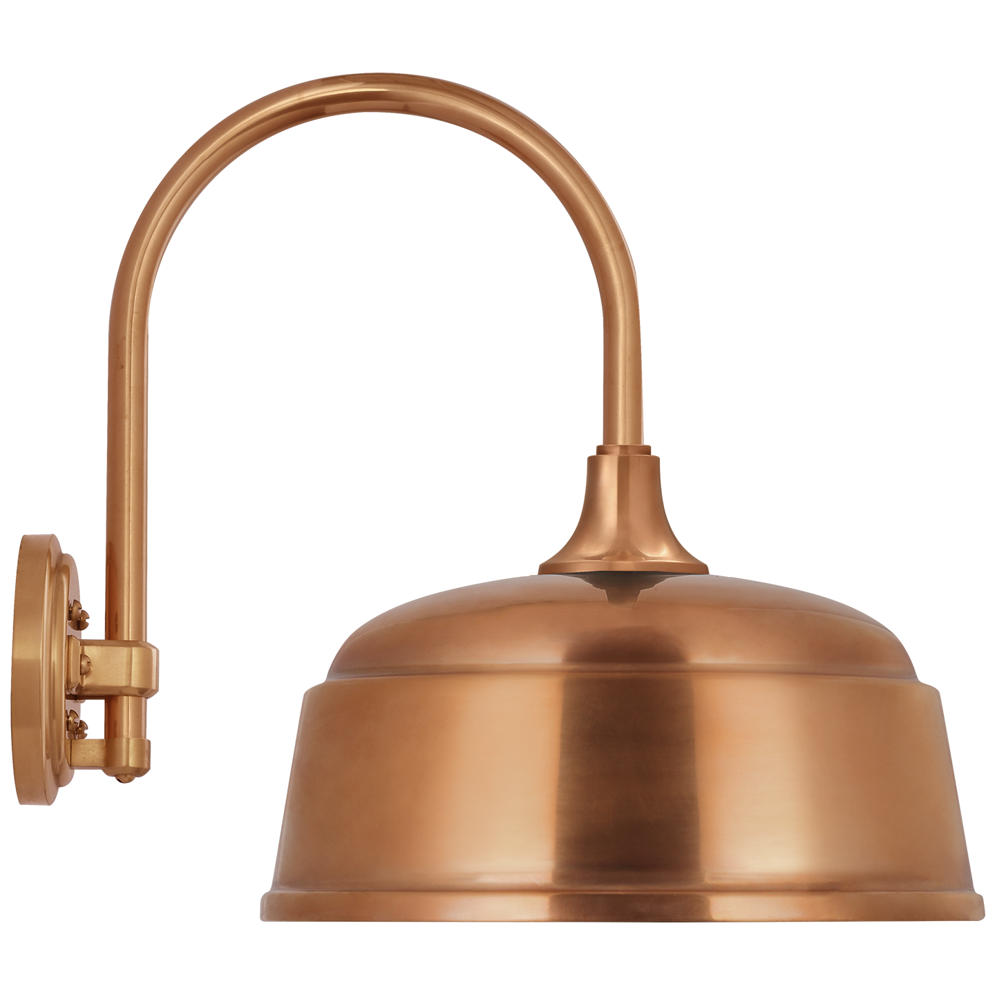Academy 11" Arched Mack Barn Light | Soft Copper | 12.5 | 12.5" Soft Copper Rockhouse Shade